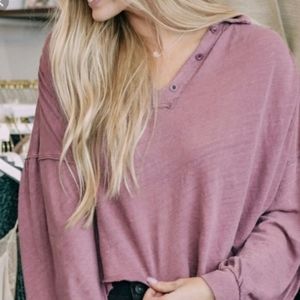 Free People Rush Hour Linen Knit Top